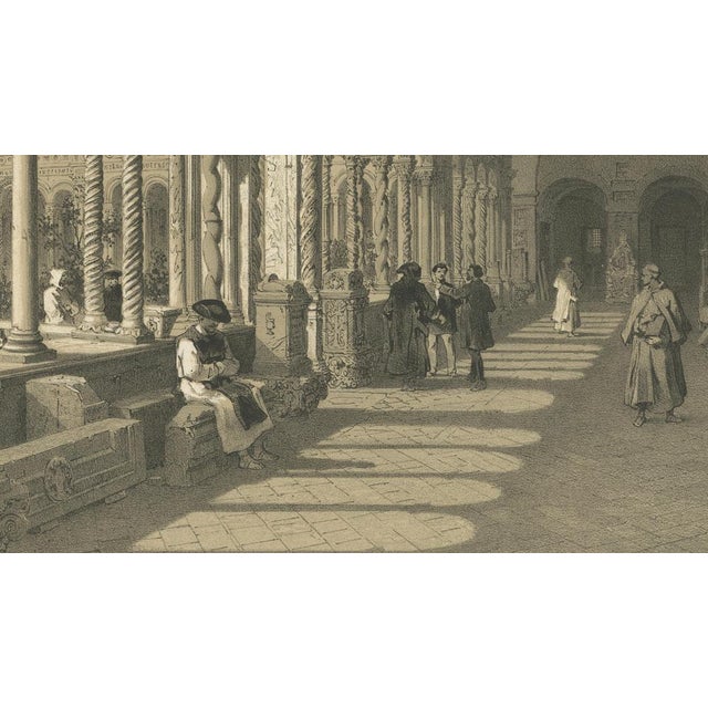 Cloister of San Paolo Fuori Le Mura, 1869, Paper For Sale - Image 6 of 10