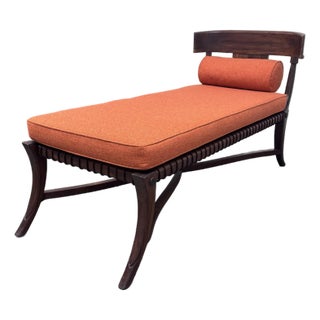 T H Robsjohn Gibbings Style Chaise Lounge For Sale