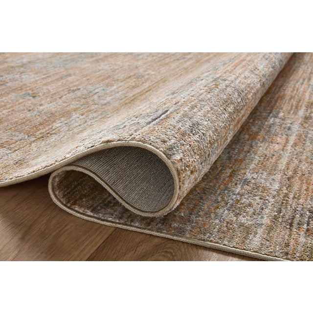 Traditional Jean Stoffer x Loloi Katherine Copper / Steel 5'-3" x 5'-3" Round Accent Rug For Sale - Image 3 of 8