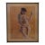 Vintage 1958 Modernist Figurative Drawing - Signed For Sale