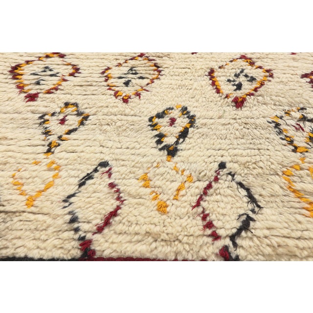 Late 20th Century Vintage Azilal Boucherouite Moroccan Rug, 03'04 X 08'04 For Sale - Image 5 of 10