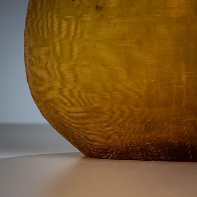 Amber Glass Vase, Italy, 1960s-1970s For Sale - Image 6 of 8