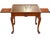 1950s Vintage English Hand-Carved, Seashell Queen Anne Mahogany Tray Table For Sale - Image 5 of 7