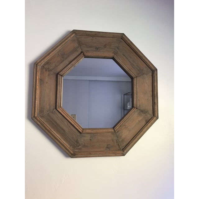 Restoration Hardware Octagon Wood Mirror Chairish