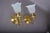 Brass Wall Sconces with Frosted Textured Tulip Glass Shades, 1950s, Set of 2 For Sale - Image 4 of 15