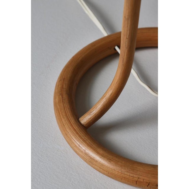 Scandinavian Wabi-Sabi Bamboo Table Lamp Shade with Pressed Plants, 1950s For Sale - Image 14 of 18