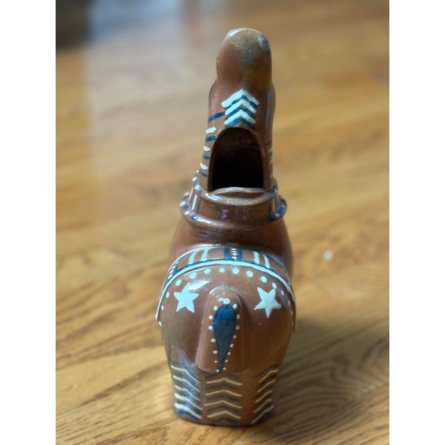 Ceramic 1960 Indian Handicrafts Week Terracotta Horse – Bihar Folk Art Sculpture For Sale - Image 7 of 12