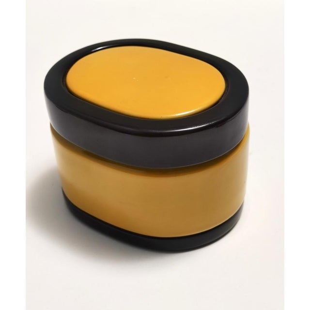 Black and Yellow Ceramic Vide-Poche by Roberta Di Camerino, 1980s For Sale - Image 10 of 10