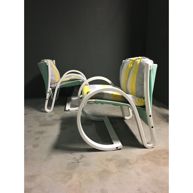 White Set of You & Me Lounge Chairs by Carlo Berruti for Danber Italia, 1980s For Sale - Image 8 of 9