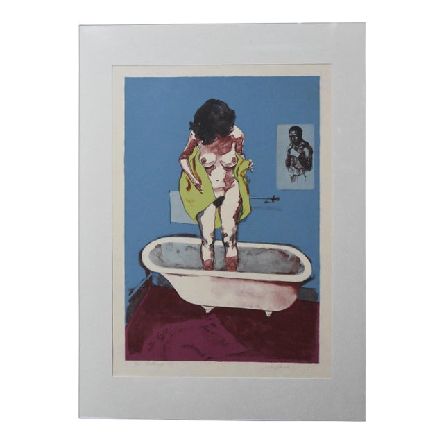 John Hardy - "Bath" Signed Limited Edition Original Print #20/275 For Sale