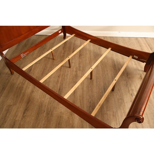 Ethan Allen Medallion Collection Cherry Queen Sleigh Bed For Sale - Image 9 of 18