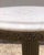 Metal Vintage Mid Century Italian Round Marble Side/End Accent Table For Sale - Image 7 of 12