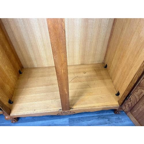 Vintage French Louis XVI Style Wardrobe in Oak For Sale - Image 13 of 14