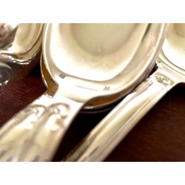 Silver Silver-Plated Cutlery Set, 1950s, Set of 36 For Sale - Image 8 of 11