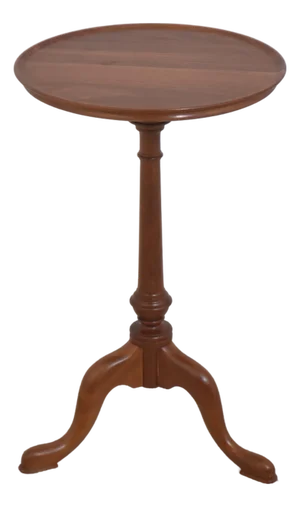 Bench Made Solid Cherry Candle Stand Occasional Table