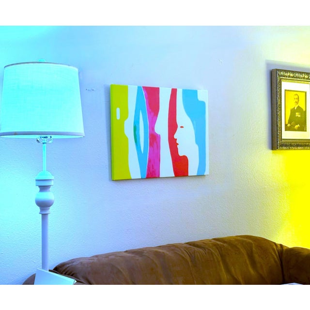 This Giclée signed print on canvas is mounted on a solid wood frame. It is ready to be hung on a wall by the sawtooth...