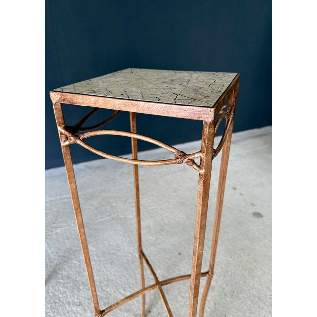 Handcrafted High Pedestal Table Set, 1990s France, Set of 2 For Sale - Image 13 of 18