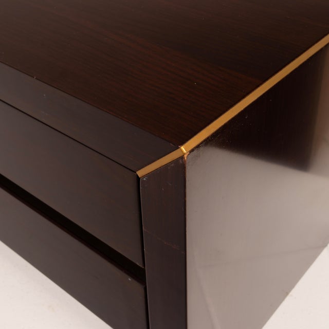 Italian African Rosewood Nightstands by Gianluigi Gorgoni for Fratelli Turri, Set of 2 For Sale - Image 11 of 18