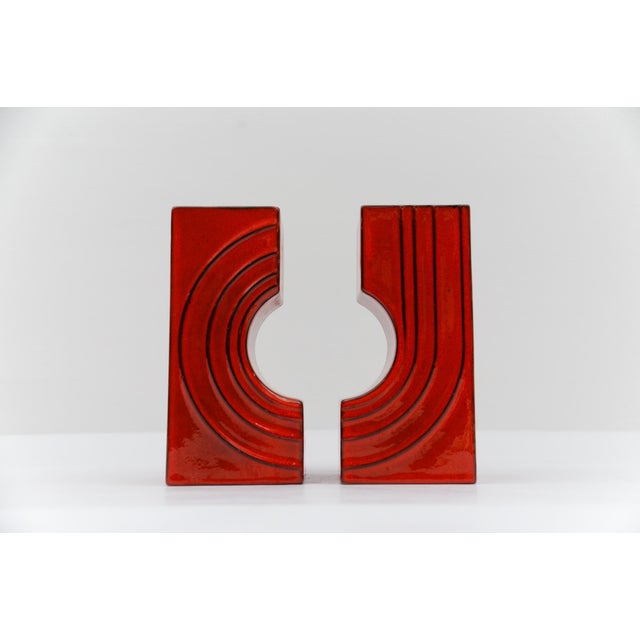 Set of 2 "Cyclone" ceramic vases by Cari Zalloni for Steuler, 1970s I have official proof of authenticity such as vintage...