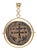Byzantine [Coin] Pendant W/ 18k Gold Trim For Sale
