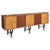 Italian Mahogany Two-Tone Scalloped Sideboard Attributed to Paolo Buffa, 1950s For Sale