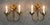 Gold French Brutalist Style Floral Wall Lights, 1980s, Set of 2 For Sale - Image 8 of 9