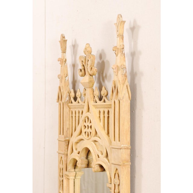 Ecru Whimsical English Mirror, Mid 20th Century For Sale - Image 8 of 11