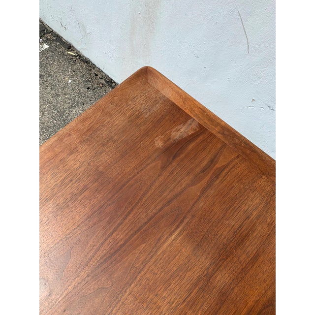 Mid Century Modern Square Wood Coffee Table Vintage Accent For Sale - Image 9 of 9