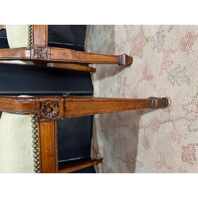Pair of Italian Neoclassical Armchairs, Early 19th Century For Sale - Image 9 of 12