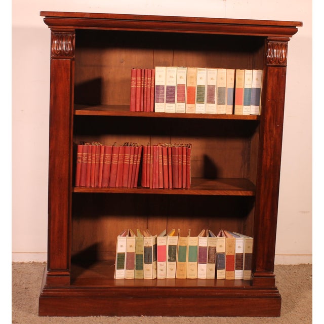 William IV Mahogany Open Bookcase with Secret Drawer, England, 1830s For Sale - Image 5 of 14