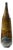 Gertrud and Otto Natzler Mid Century Dark Cat's Eye Reduction Fired Glaze Cylindrical Tall Bottle For Sale