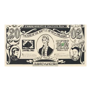 2002 Cannonball Press Andrew Jackson Block Print