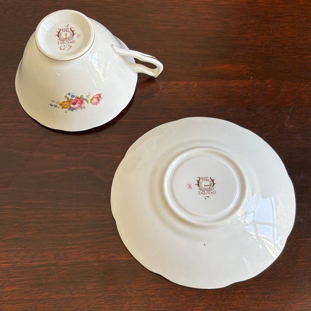Mid-20th Century English Collingwoods Bone China Teacup For Sale - Image 11 of 18