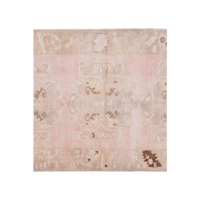 1960s Colored Handwoven Large Entryway Carpet For Sale - Image 5 of 13