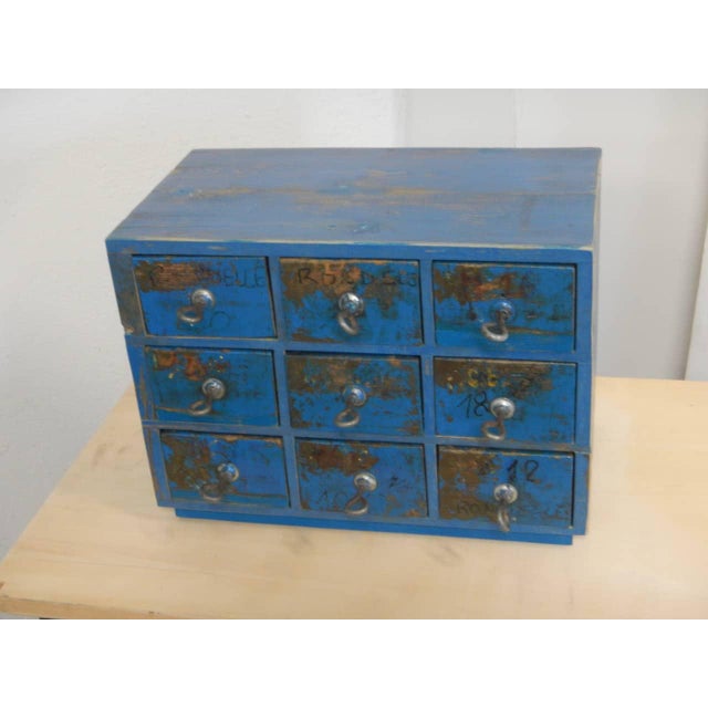 Industrial Workshop Chest of 9 Drawers, 1970s For Sale - Image 3 of 10