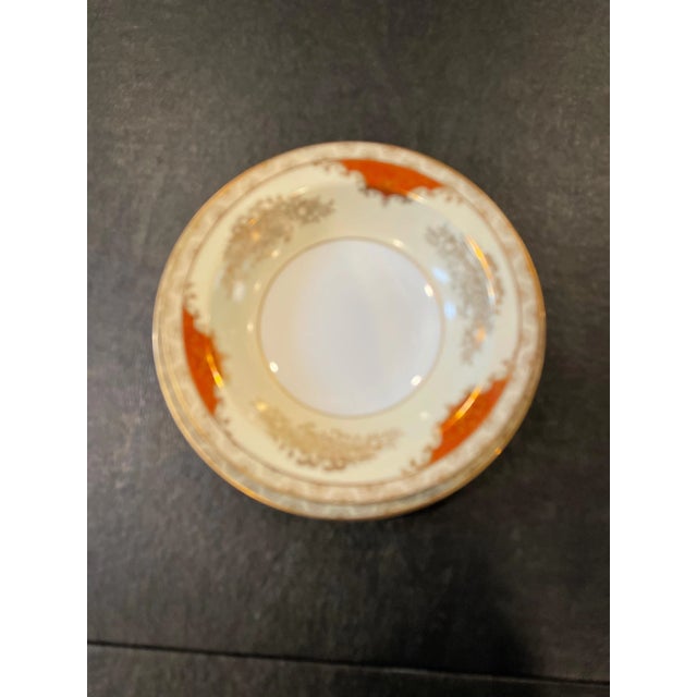 Art Nouveau Circa 1940s Vintage Noritake Gold Morimura Fine China Dinnerware Set - 91 Pieces For Sale - Image 3 of 9