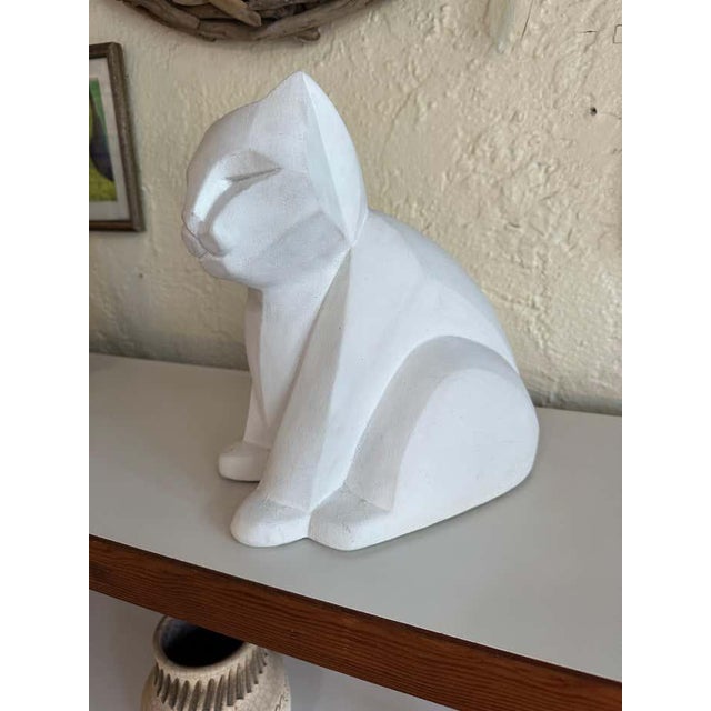 Cubist Cat Sculpture by Karin Swildens, Austin Productions For Sale In Los Angeles - Image 6 of 7