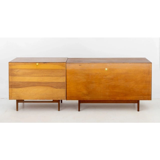 Brown Jens Risom Walnut Credenza For Sale - Image 8 of 9