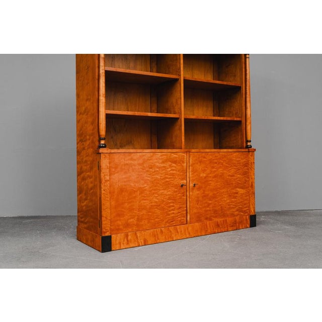 Biedermeier Style Bookcase in Birch For Sale - Image 6 of 18