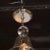 1980s Handblown Smoke Tinted Murano Glass Pendant with Crystal Ball Embellishment For Sale - Image 5 of 6