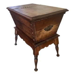 1940s Primitive Dough Box Table For Sale