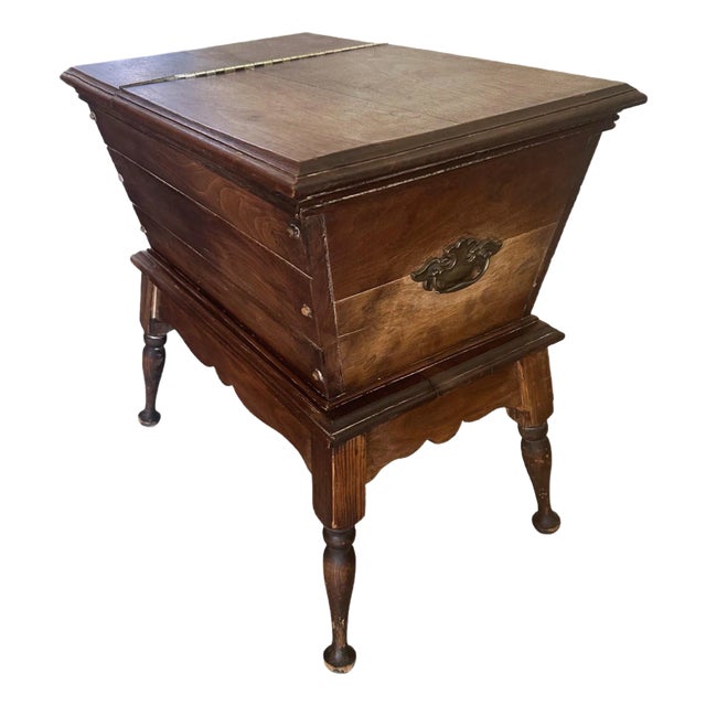 1940s Primitive Dough Box Table For Sale