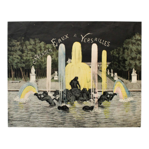 1900's Original French Lithograph, Grandes Eaux À Versailles - Ludovic