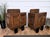 Italian Art Deco Nightstands in Burl Walnut, 1940s, Set of 2 For Sale - Image 9 of 11