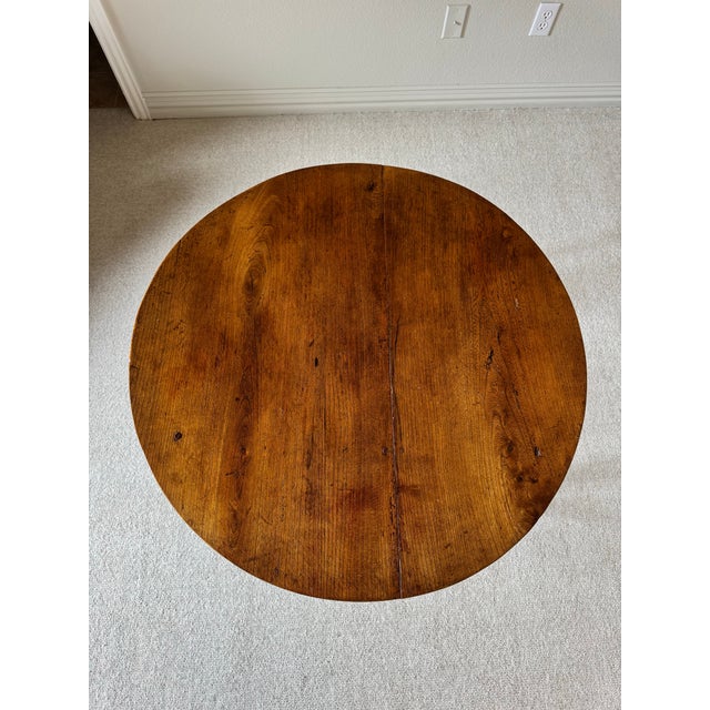 American Early 20th Century Round Table For Sale - Image 3 of 3