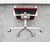 Mid Century Modern Office Chair Red Swivel Work Armchair Arne Jacobsen Suede MCM For Sale In Sacramento - Image 6 of 12
