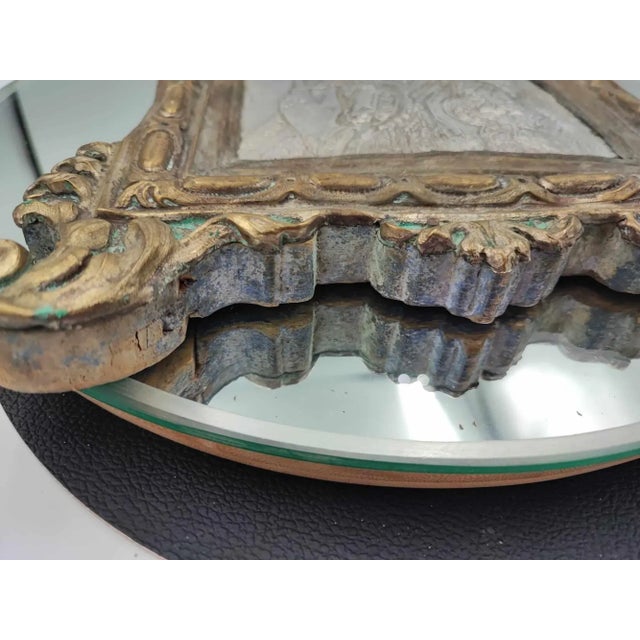 Wood Icon of the Mother of God, 19th Century For Sale - Image 7 of 11