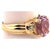 14 Karat Yellow Gold Fashion Oval Amethyst Ring For Sale - Image 4 of 9