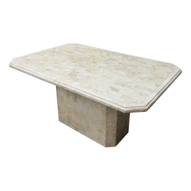 Dining Table in Travertine For Sale