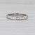 Metal 0.30ctw Diamond Wedding Band 14k White Gold Size 4.75 Stackable Ring For Sale - Image 7 of 8